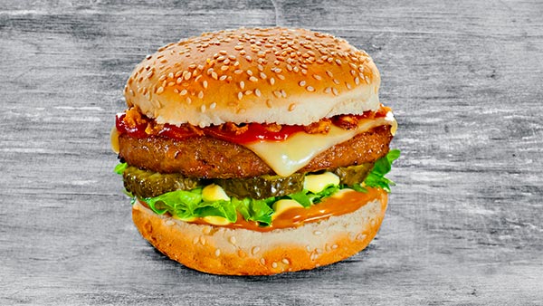 Burgers ar vistas vai liellopu gaļas kotleti