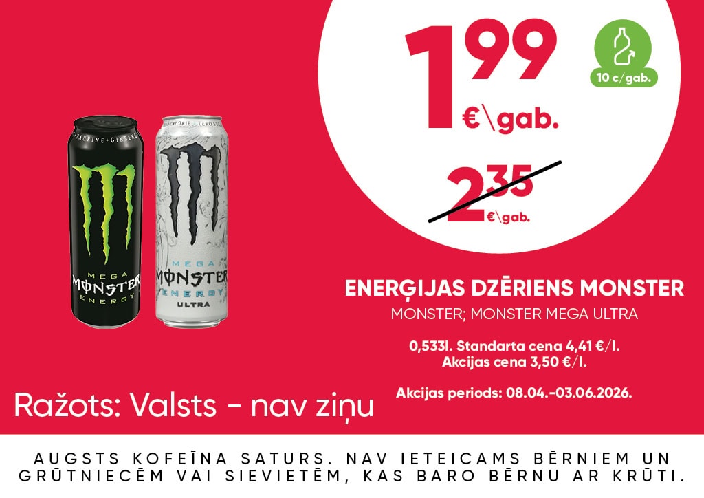 Enerģijas dzēriens monster