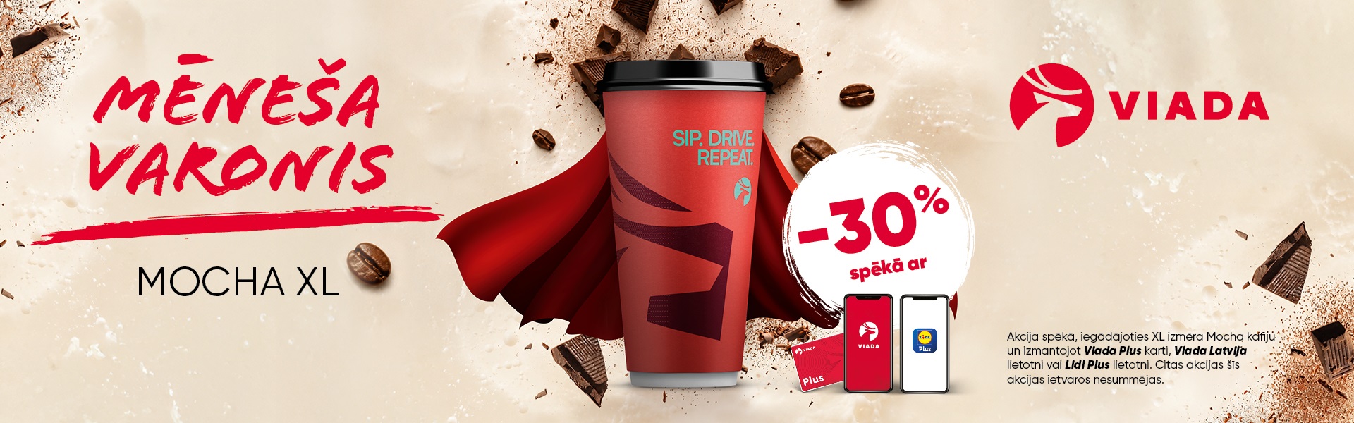 Mocha XL – 30%.