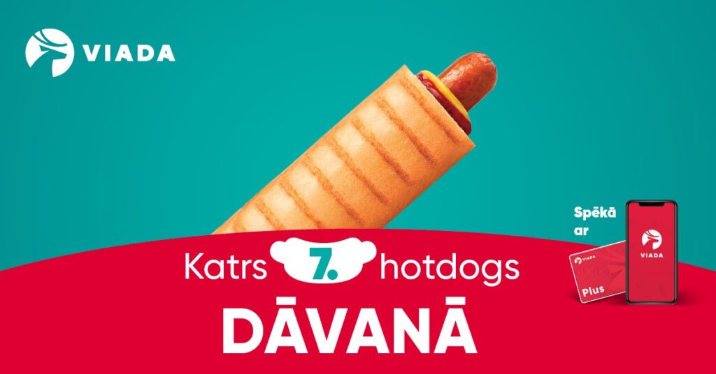 Katrs 7. hotdogs dāvanā